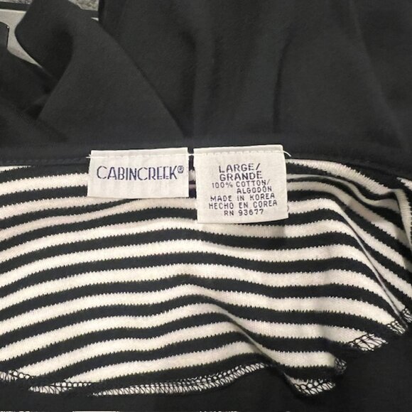 Cabin Creek Lightweight Black Long Sleeve Jacket Size L - Picture 8 of 8